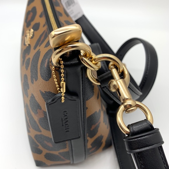 Coach Shoulder Bag With Leopard Print - Picture 12 of 16
